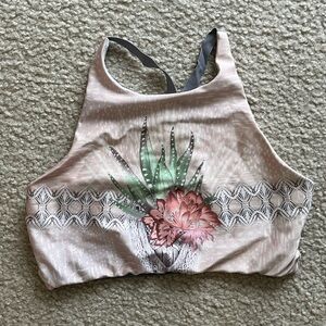Onzie Pink Floral Bra Top